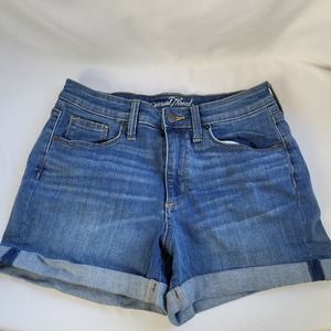 Universal Thread Womens‎ Blue High Rise Medium Wash Jeans Shorts Size 8/29